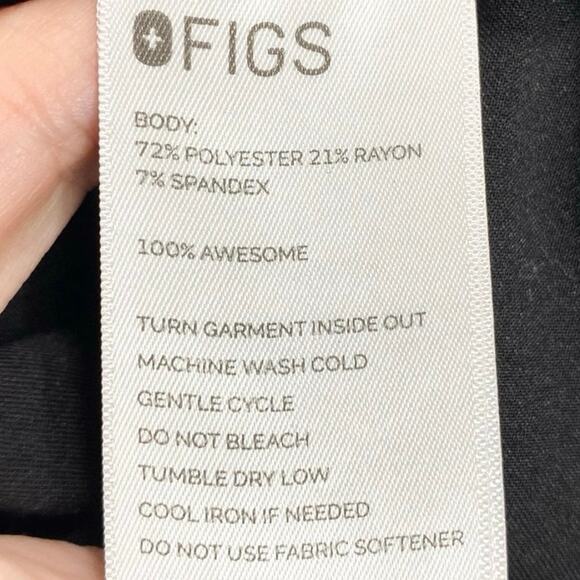 Figs Catarina Top & Zamora Joggers Set In Black 3XL - Picture 5 of 7